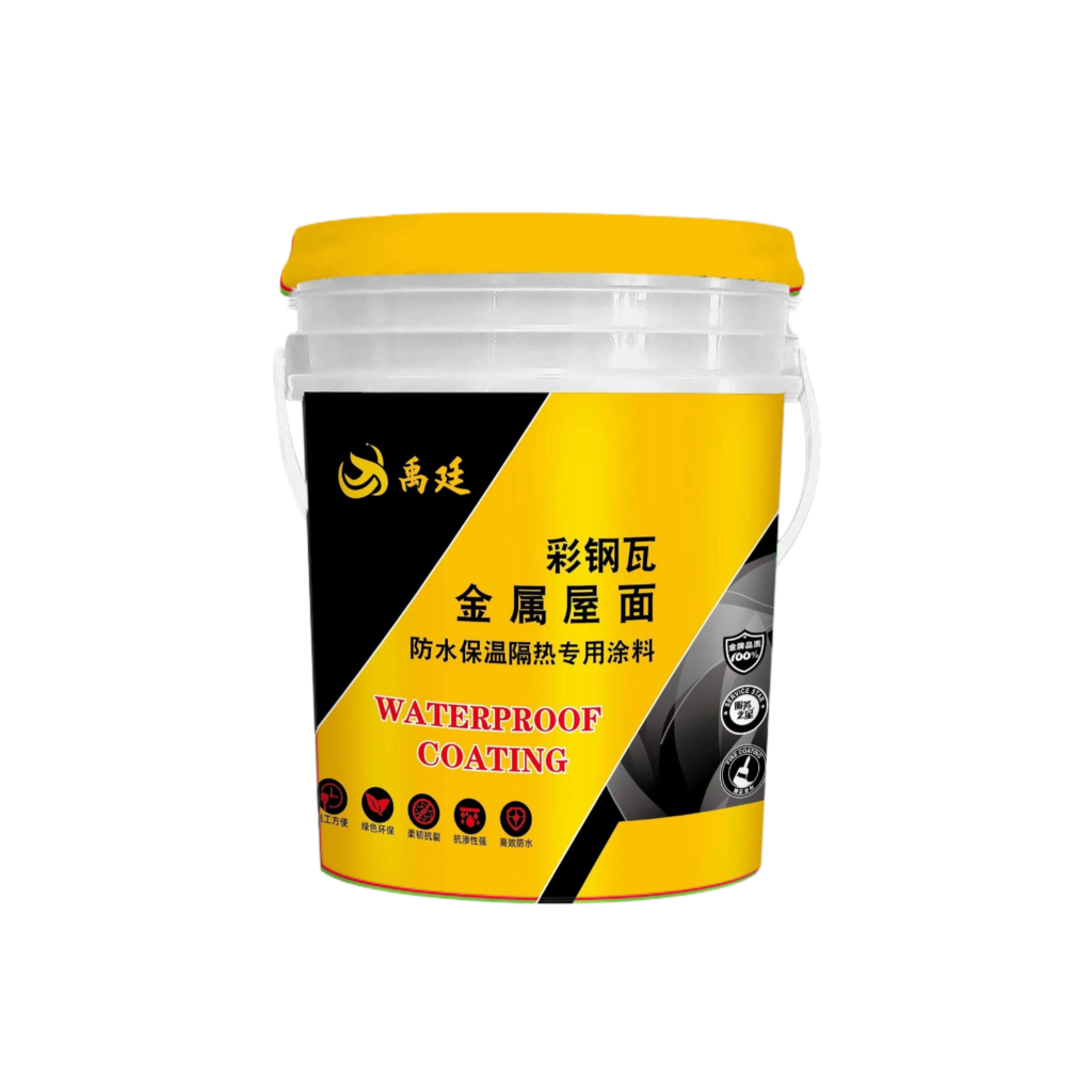 Metal roof waterproof coating application