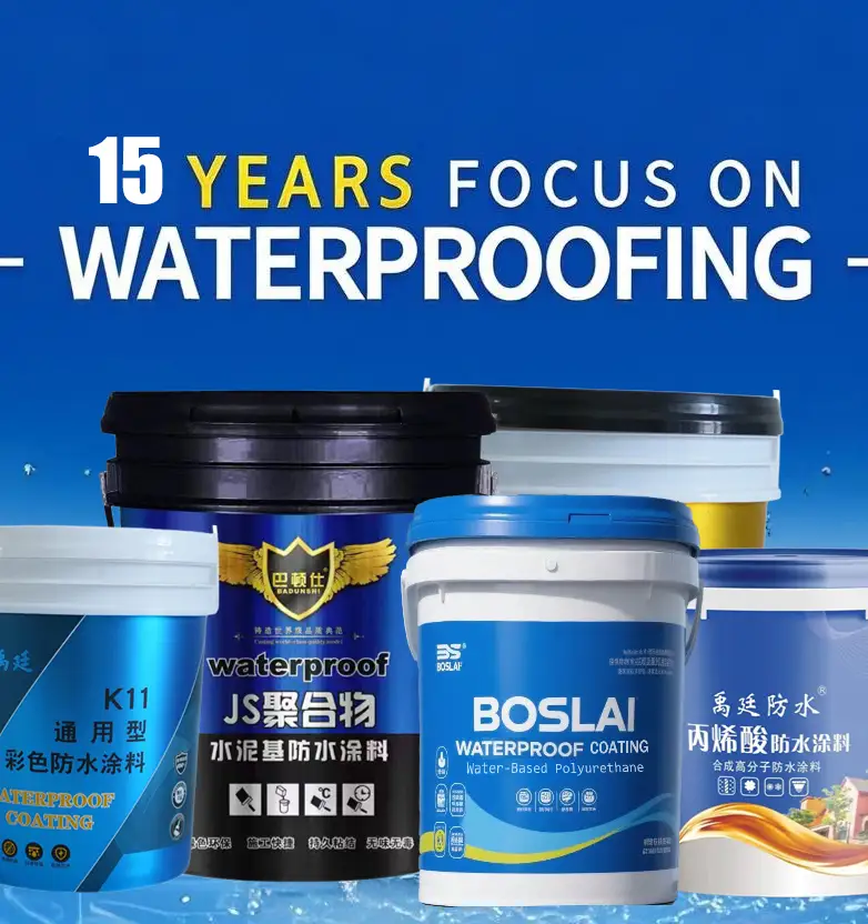 BOSLAI 15 Years Focus on Waterproofing products banner