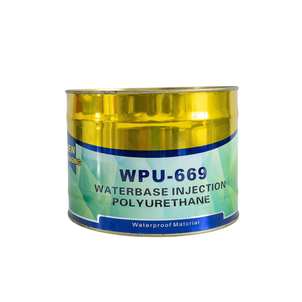 Water-based polyurethane grout for crack injection